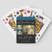 おばあちゃん最高のエバーフォトコラージュ名前をカスタムする トランプ (裏面)