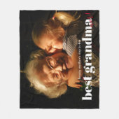 おばあちゃん最高のエバーフリースフォトブランケット フリースブランケット (正面)