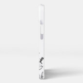 おばあちゃん最高のエバーフローラ白黒 iPhoneケース (左側面)