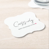 おばあちゃん最高のエバーモノグラム | ペーパーコースター (アングル)