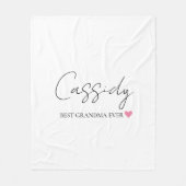 おばあちゃん最高のエバーモノグラム | 毛布パーソナライズされた フリースブランケット (正面)