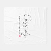 おばあちゃん最高のエバーモノグラム | 毛布パーソナライズされた フリースブランケット (正面(横))