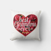 おばあちゃん最高のエバー赤いハートキープサケマザーズ・デイ クッション (正面)