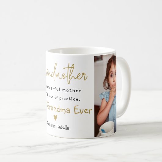 おばあちゃん最高のエバー2写真テンプレート祖母 コーヒーマグカップ (正面右)