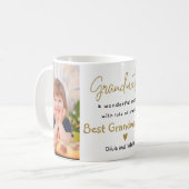 おばあちゃん最高のエバー2写真テンプレート祖母 コーヒーマグカップ (正面左)