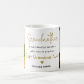 おばあちゃん最高のエバー2写真テンプレート祖母 コーヒーマグカップ (中央)