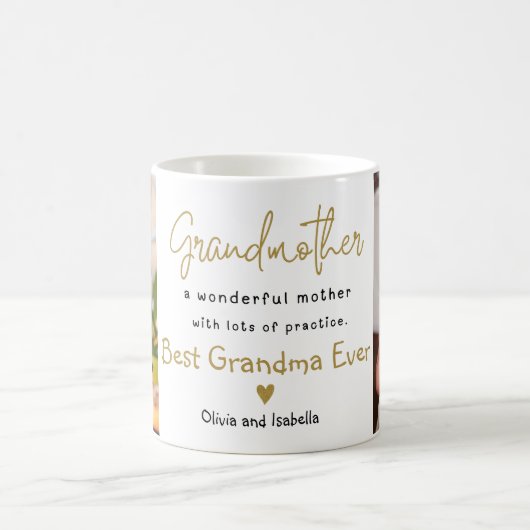 おばあちゃん最高のエバー2写真テンプレート祖母 コーヒーマグカップ (中央)