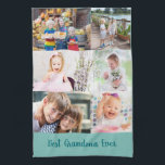 おばあちゃん最高のエバー6フォトメーソンリーグリッドグリーン キッチンタオル<br><div class="desc">6枚パーソナライズされたの写最高の真を持つ、おばあちゃん(編集可能)のキッチンタお気に入りのオル。この写真テンプレートは、写真を追加するために設定されています。このスタイルは、ミニ組積造スタイルのフォトコラージュを型枠するために、横長および正方形/インスタグラムに表示されます。中立スタイル(2トーングリーン)。田舎の農家から、軽蔑やおばあさんへの贈り物まで、どのキッチンデコモダンールにも適素晴らし合します。</div>