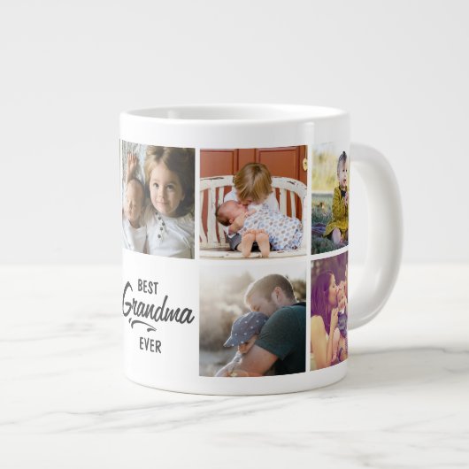 おばあちゃん最高のエベカスタムル写真ジャイアントコーヒーマグ ジャンボコーヒーマグカップ (正面右)