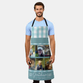 おばあちゃん最高のエヴァーマルチ写真テンプレート エプロン (着用した状態)