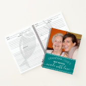 おばあちゃん最高のレシピ写真料理ティール（緑がかった色） ノートブック (内部)