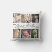 おばあちゃん最高のEver書道6写真コラージュ クッション (正面)