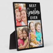 おばあちゃん最高のEver Grandkids 3フォトコラージフレーム フォトプラーク (側面)
