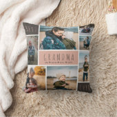 おばあちゃん最高のEver Photo Grid Collage Granny Gift クッション (ブランケット)