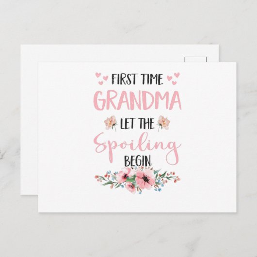 おばあちゃん期待近江祖父母ベビーフラワーズ ポストカード (正面/裏面)