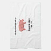 おばあちゃん正しかった – ラードはあなたのために良い キッチンタオル (縦)