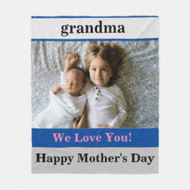 おばあちゃん母の日 フリースブランケット
