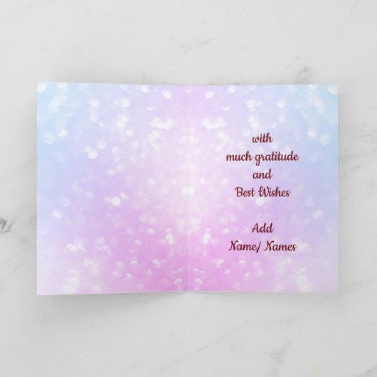 おばあちゃん気にカードを持ってくれてありがとう サンキューカード (内部)