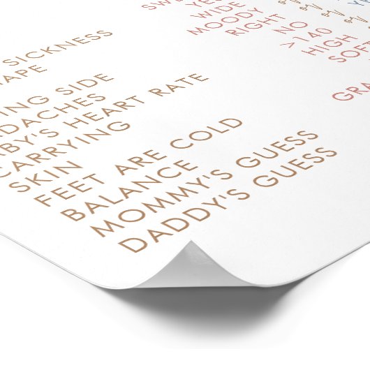 おばあちゃん物語のサイン | Boho性別ゲームを表示 ポスター (角)