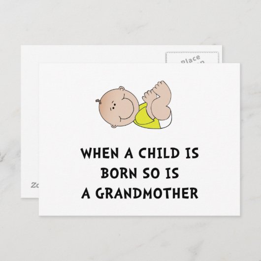 おばあちゃん生まれ ポストカード (正面/裏面)