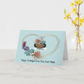 おばあちゃん用の祖父母のデイカード カード (黄色い花)