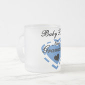 おばあちゃん男の赤ちゃんTシャツ&ギフト フロストグラスマグカップ (正面左)