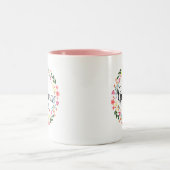 おばあちゃん確立おばあちゃんギフトフローラ2トーン ツートーンマグカップ (中央)