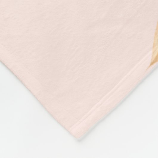 おばあちゃん祖母引用文ウォーターカラーピンクフローラ フリースブランケット (角)