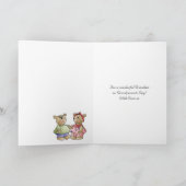 おばあちゃん祖父母デイカード赤と白- Polk カード (内部)