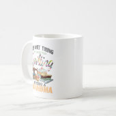 おばあちゃん私が愛する唯一の事よりもキルティング コーヒーマグカップ (正面左)