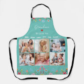 おばあちゃん私たちはあなたを愛してあなたの名前フォトコラージエエプロン エプロン (正面)