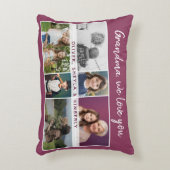 おばあちゃん私たちはあなたを愛する孫6 Photo Collage アクセントクッション (正面(垂直))