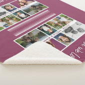 おばあちゃん私たちはあなたを愛する孫6 Photo Collage シェルパブランケット (3/4)