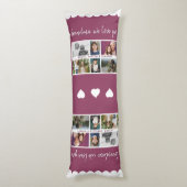 おばあちゃん私たちはあなたを愛する孫6 Photo Collage ボディピロー (裏面 (縦))