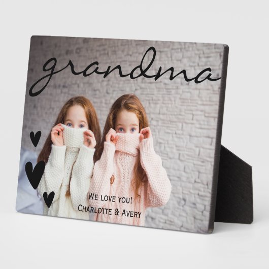 おばあちゃん私たちは写真パーソナライズされたのプラーク フォトプラーク (側面)