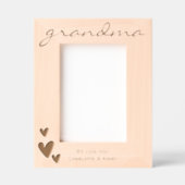 おばあちゃん私たちは名前でフレームをエッチングした愛 レーザー彫刻フレーム (正面)