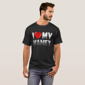 おばあちゃん私は私の母を愛する孫の母親ダ Tシャツ (正面フル)