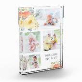 おばあちゃん素晴らしあなたはザ最高のピーチイエローフローラ フォトブロック (左)