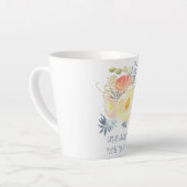 おばあちゃん素晴らしあなたはザ最高のピーチブーケ カフェラテマグ (左アングル)