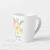 おばあちゃん素晴らしあなたはザ最高のピーチブーケ カフェラテマグ (右アングル)