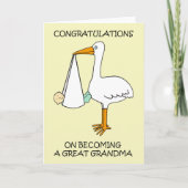 おばあちゃん素晴らしおめでとう カード (正面)