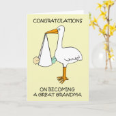 おばあちゃん素晴らしおめでとう カード (黄色い花)