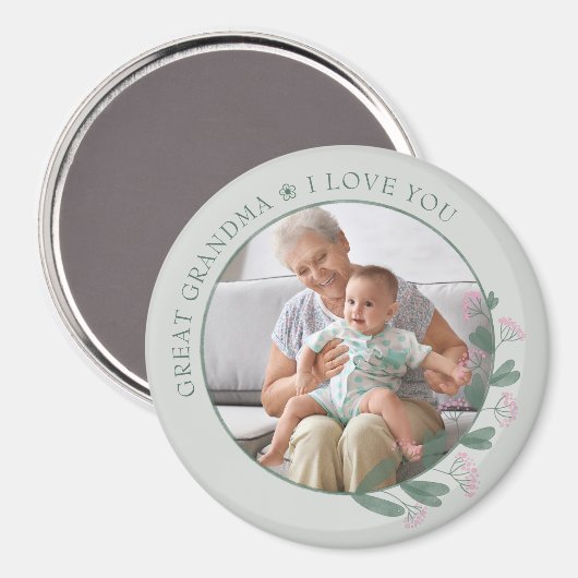 おばあちゃん素晴らしが愛する紫の山花写真集 マグネット (正面/裏面)