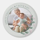 おばあちゃん素晴らしが愛する紫の山花写真集 マグネット (正面)