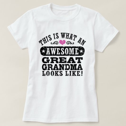 おばあちゃん素晴らしだ素晴らし Tシャツ (デザイン正面)