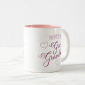 おばあちゃん素晴らしにフェイクスパークピンク ツートーンマグカップ (正面右)