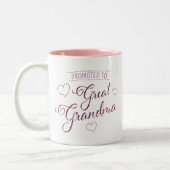 おばあちゃん素晴らしにフェイクスパークピンク ツートーンマグカップ (左)