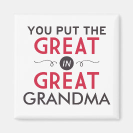 おばあちゃん素晴らしに入れ素晴らした マグネット