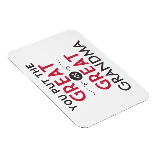 おばあちゃん素晴らしに入れ素晴らした マグネット (右側)