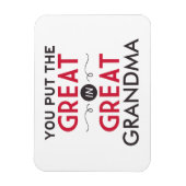 おばあちゃん素晴らしに入れ素晴らした マグネット (縦)